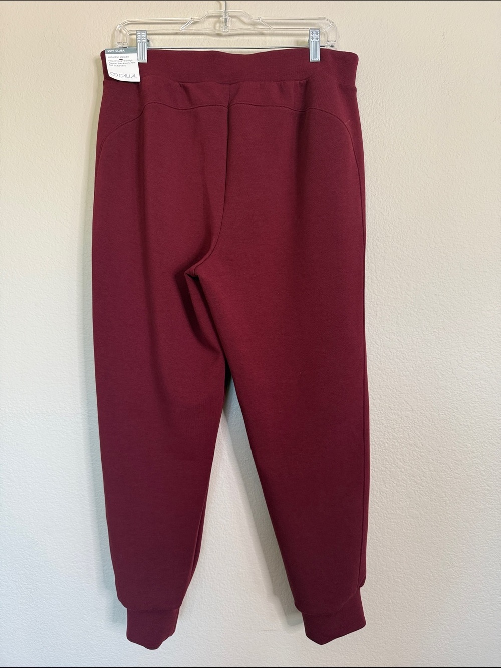 CALIA soft scuba high-rise jogger Merlot size large NWT - Picture 7 of 7